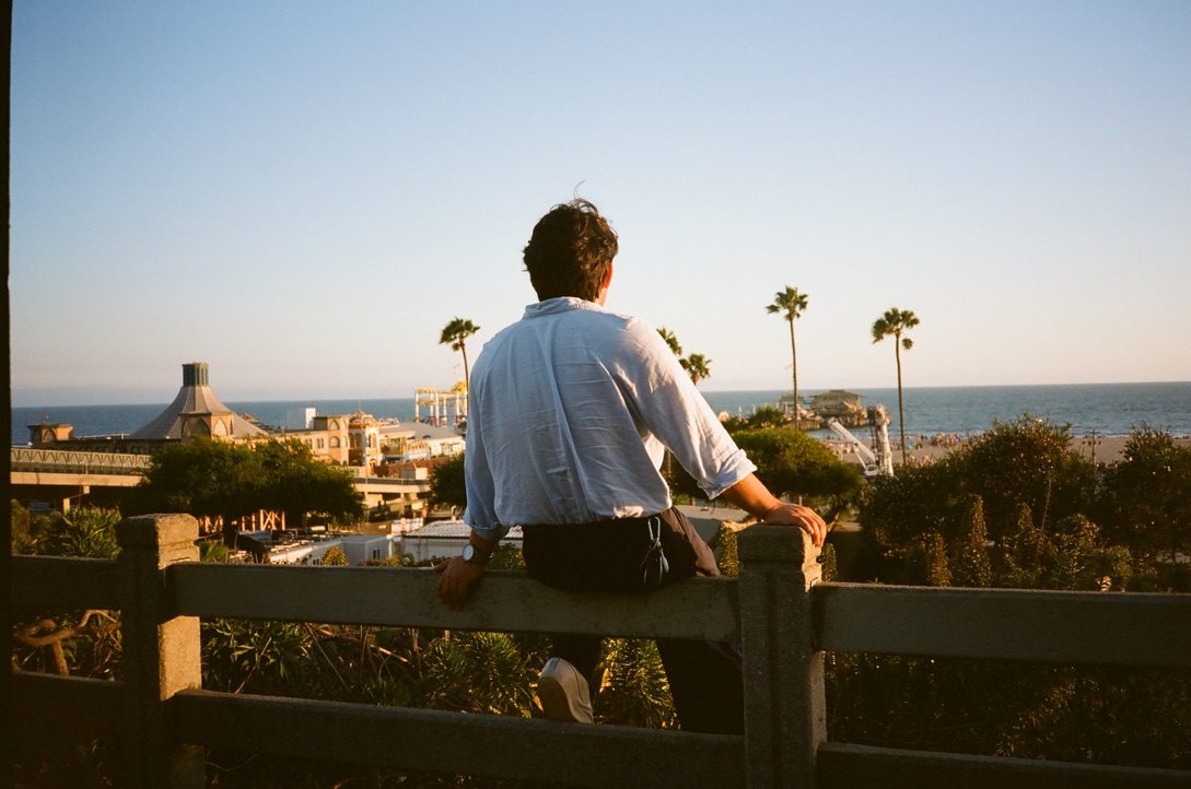Cruz Paxton overlooking the Santa Monica Pier