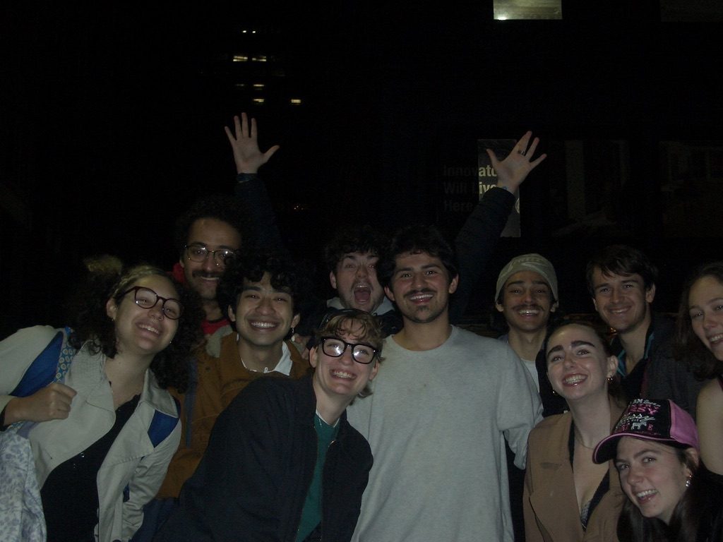 Cruz Paxton with cast and crew